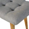 Curved Grey Tweed Bench Living Artisan Furniture 