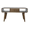 Curved Grey Washed Coffee Table Living Artisan Furniture 