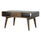 Curved Grey Washed Coffee Table Living Artisan Furniture 