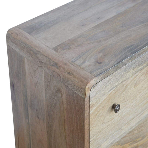 Curved Oak-ish Chest Sleeping Artisan Furniture 