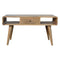Curved Oak-ish Coffee Table Living Artisan Furniture 