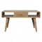 Curved Oak-ish Coffee Table Living Artisan Furniture 