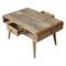 Curved Oak-ish Coffee Table Living Artisan Furniture 