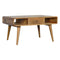 Curved Oak-ish Coffee Table Living Artisan Furniture 
