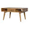 Curved Oak-ish Coffee Table Living Artisan Furniture 