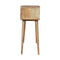 Curved Oak-ish Console Table Living Artisan Furniture 