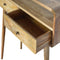 Curved Oak-ish Console Table Living Artisan Furniture 