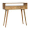 Curved Oak-ish Console Table Living Artisan Furniture 