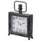 Dark Distressed Square Mantel Clock Accessories Hill Interiors 