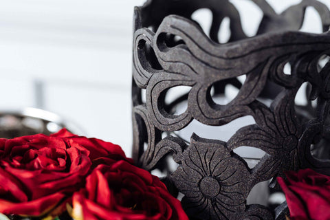 Dark Grey Kareen Lantern by Lene Bjerre Candle Holder Lene Bjerre 