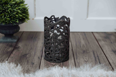 Dark Grey Kareen Lantern by Lene Bjerre Candle Holder Lene Bjerre 