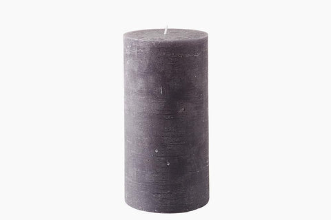 Dark Grey Pillar Candle by Lene Bjerre Candle Lene Bjerre 10cm x 20cm 