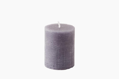 Dark Grey Pillar Candle by Lene Bjerre Candle Lene Bjerre 4.5cm x 6cm 