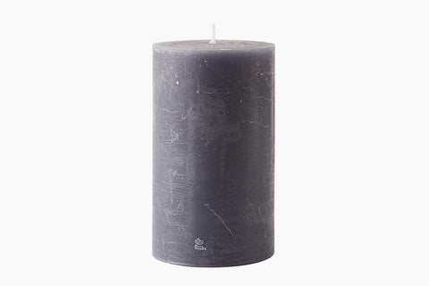 Dark Grey Pillar Candle by Lene Bjerre Candle Lene Bjerre 