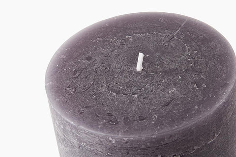 Dark Grey Pillar Candle by Lene Bjerre Candle Lene Bjerre 