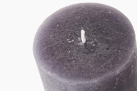 Dark Grey Pillar Candle by Lene Bjerre Candle Lene Bjerre 