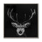 Dark Stag Glass Image with Silver Frame Accessories Hill Interiors 