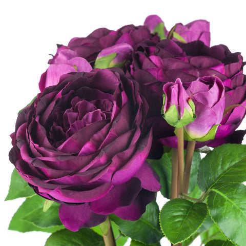 Deep Purple Wedding Peony Rose Spray Accessories Hill Interiors 