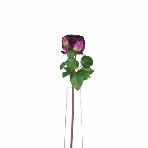 Deep Purple Wedding Peony Rose Spray Accessories Hill Interiors 