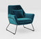 Delilah Armchair - Blue Velvet Armchairs Distinction Furniture 
