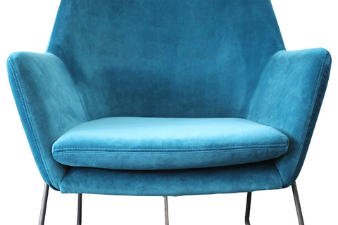 Delilah Armchair - Blue Velvet Armchairs Distinction Furniture 