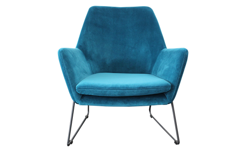 Delilah Armchair - Blue Velvet Armchairs Distinction Furniture 