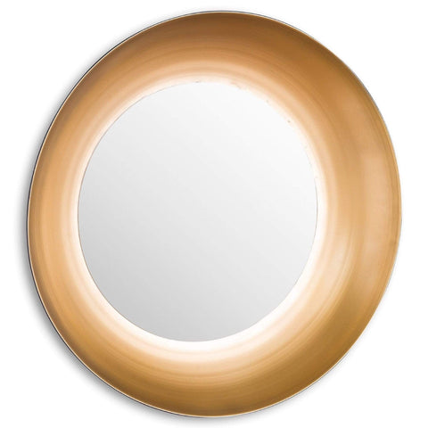 Devant Large Gold Rimmed Mirror Mirrors Hill Interiors 