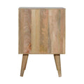 Diamond Carved 1 Door Bedside Sleeping Artisan Furniture 