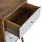 Diamond Carved 1 Door Bedside Sleeping Artisan Furniture 
