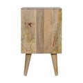 Diamond Carved 1 Door Bedside Sleeping Artisan Furniture 