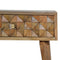 Diamond Carved Bedside Sleeping Artisan Furniture 