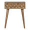 Diamond Carved Bedside Sleeping Artisan Furniture 
