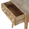 Diamond Carved Bedside Sleeping Artisan Furniture 