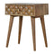 Diamond Carved Bedside Sleeping Artisan Furniture 