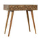Diamond Carved Console Table Living Artisan Furniture 