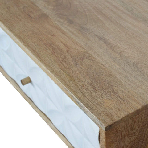 Diamond Carved Console Table Living Artisan Furniture 