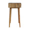 Diamond Carved Console Table Living Artisan Furniture 