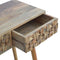 Diamond Carved Console Table Living Artisan Furniture 