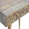 Diamond Carved Console Table Living Artisan Furniture 