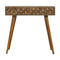 Diamond Carved Console Table Living Artisan Furniture 