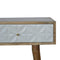 Diamond Carved Console Table Living Artisan Furniture 