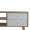 Diamond Carved Media Unit Living Artisan Furniture 