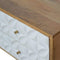 Diamond Carved Media Unit Living Artisan Furniture 