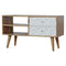 Diamond Carved Media Unit Living Artisan Furniture 