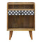 District Diamond Patterned Bedside Sleeping Artisan Furniture 
