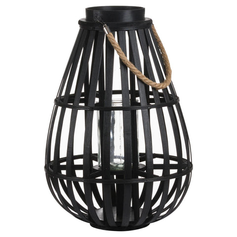 Domed Wicker Lantern With Rope Detail Accessories Hill Interiors 