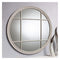 Eccelston Distressed Matt Taupe Round Mirror Sleeping Regency Studio 
