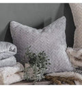 Embossed Chevron Cushion Silver Accessories Regency Studio 