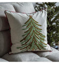 Embroidered Tree Cushion Natural Accessories Regency Studio 