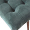 Emerald Cotton Velvet Curved Bench Living Artisan Furniture 